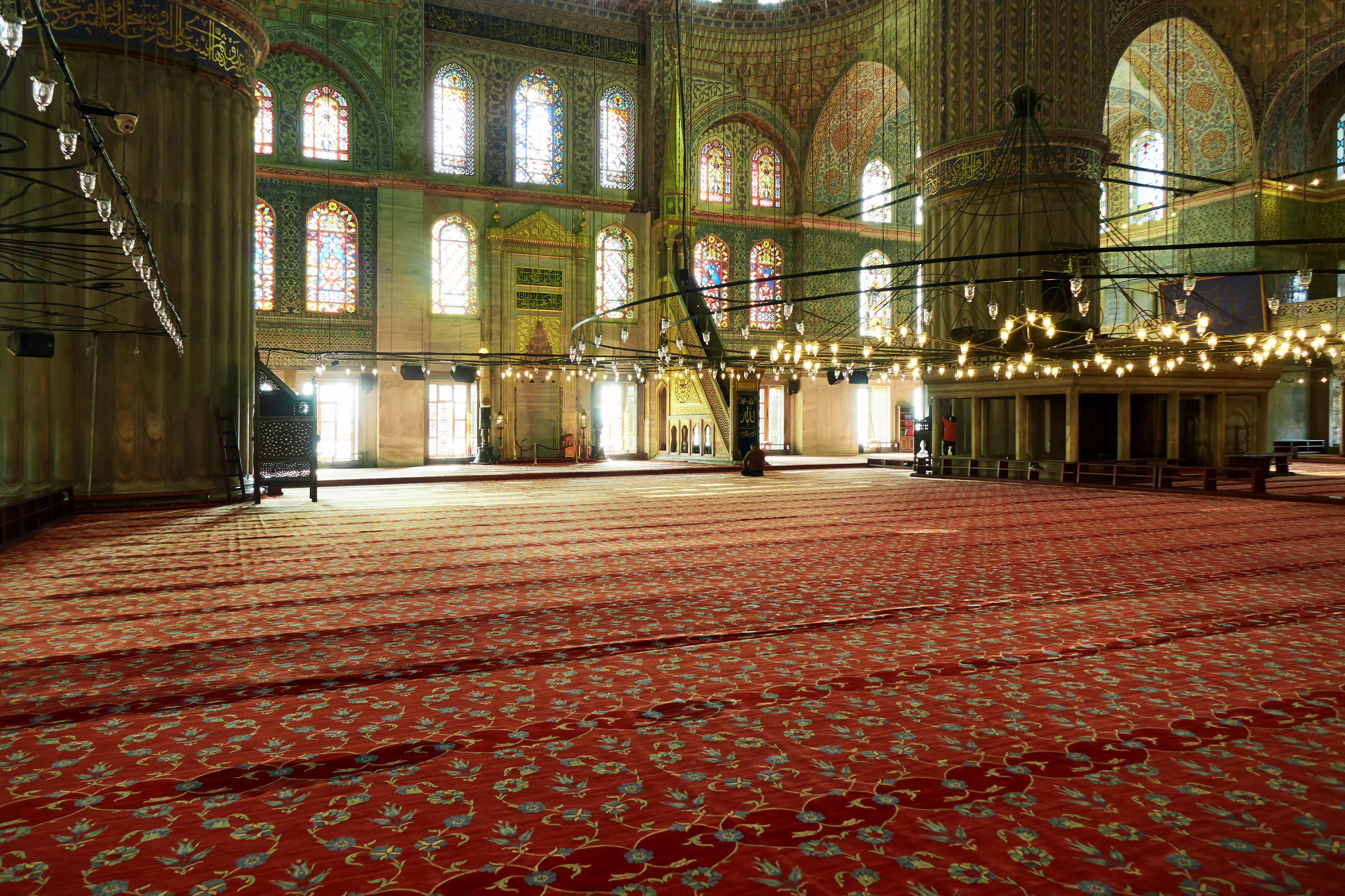 Mosque Carpet installation